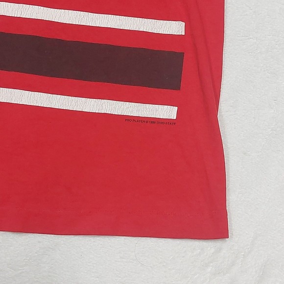 Vintage 1996 Ohio State Buckeyes Pro Player Single Stitch T-Shirt Size Medium - Picture 4 of 13